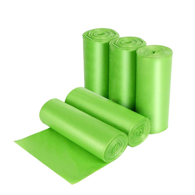 Lythor Compostable Trash Bags, 2.6 Gallon Small Disposable Compost Bags 150 Count Garbage Bags Made from PSM Starch-Based for Kitchen Bathroom Bedroom Office Trash Can - Image 2